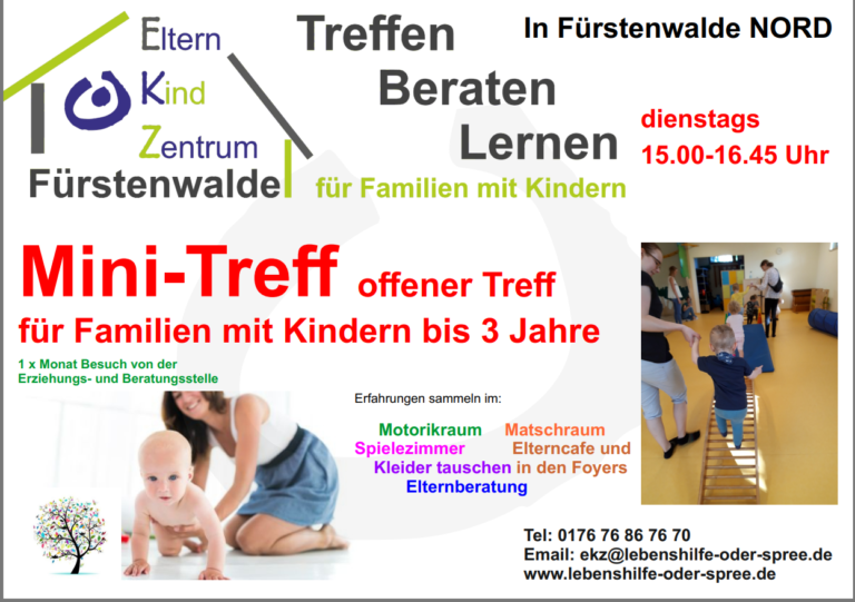„Mini-Treff“ für Familien mit Kleinkindern von 1-3 Jahre